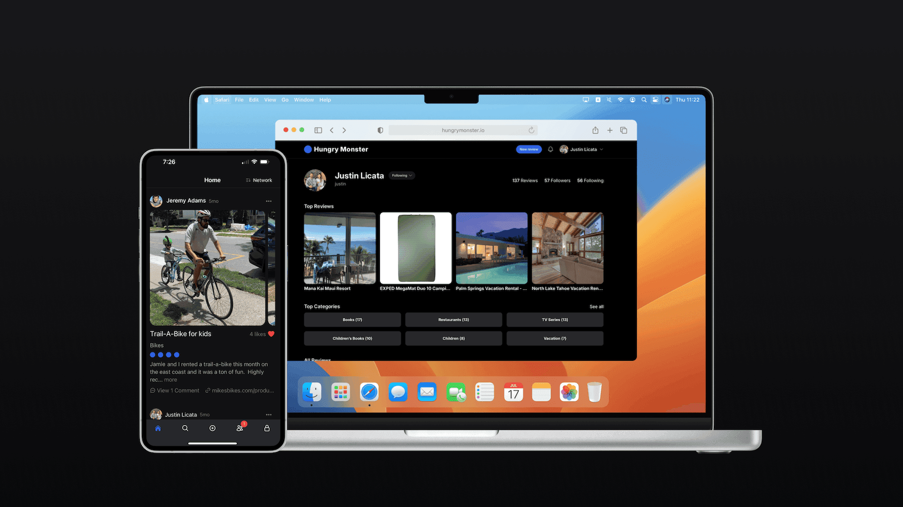 Example of client work for Hungry Monster